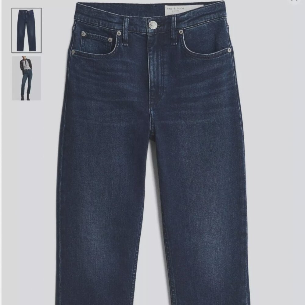 Blue jeans rag and bone jeans 31 womens Wren high rise slim straight